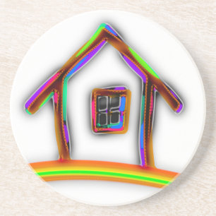 Zuhause Sandstein Untersetzer