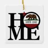 ZUHAUSE Santa Cruz Kalifornien Keramikornament (Vorderseite)