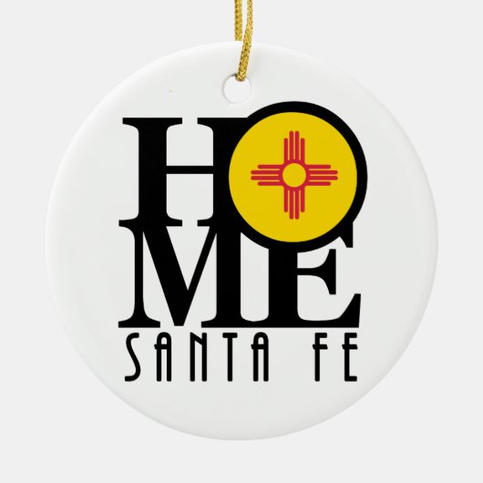 ZUHAUSE Santa Fe Keramik Ornament (Vorne)