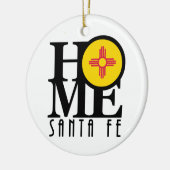 ZUHAUSE Santa Fe Keramik Ornament (Links)