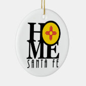 ZUHAUSE Santa Fe New Mexico Keramik Ornament (Rechts)