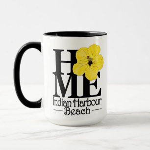 ZUHAUSE Satellite Beach Gelber Hibiskus 15 oz Tasse