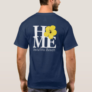 ZUHAUSE Satellite Beach Yellow Hibisus T-Shirt