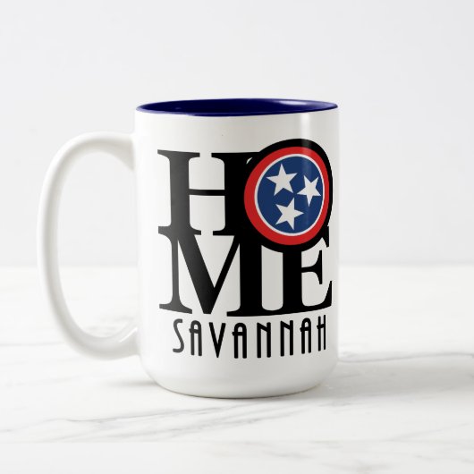 ZUHAUSE Savannah Tennessee 15oz Zweifarbige Tasse (Links)