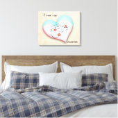 ZUHAUSE SAYS FÜR DIE LEINWAND (Insitu (Schlafzimmer))