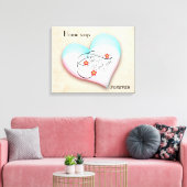 ZUHAUSE SAYS FÜR DIE LEINWAND (Insitu (Wohnzimmer))