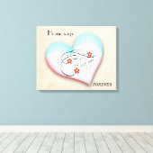 ZUHAUSE SAYS FÜR DIE LEINWAND (Insitu (Holzboden))