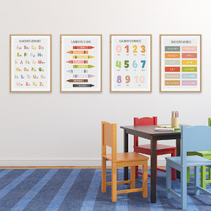 Zuhause School Playroom Personalisiert Bilderwand Sets
