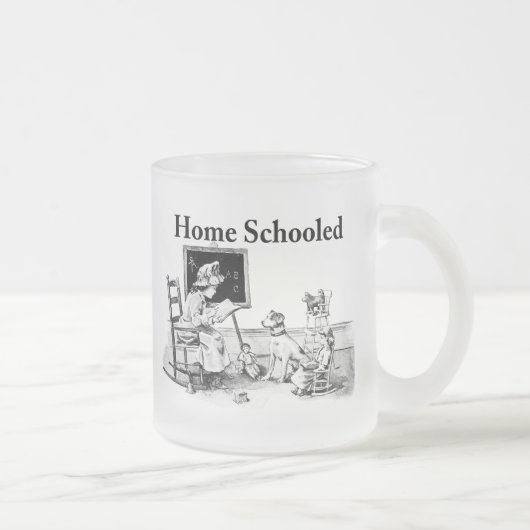Zuhause Schooled Bekleidung und Schenkungen Mattglastasse (Rechts)