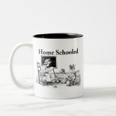 Zuhause Schooled Bekleidung und Schenkungen Zweifarbige Tasse (Links)
