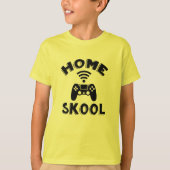 Zuhause Schooled Game Controller Gamer Kids T-Shirt (Vorderseite)