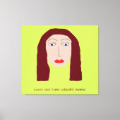 Zuhause Schoolin' Mama Leinwanddruck (Vorderseite)