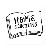 Zuhause Schooling Gummistempel (Prägung)