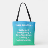 Zuhause Schulungswörter Tote Bag Tasche (Rückseite)