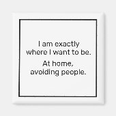 Zuhause (schwarz) magnet (Vorne)