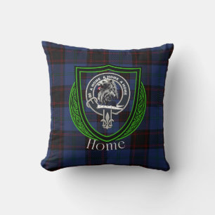 Zuhause Scottish Clan Tartan & Wappen Kissen