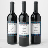Zuhause Scottish Wedding Wine Label Weinetikett (Flaschen)