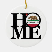 ZUHAUSE Scotts Valley CA Keramik Ornament (Vorne)