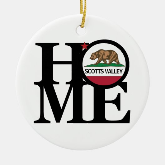 ZUHAUSE Scotts Valley CA Keramik Ornament (Vorne)