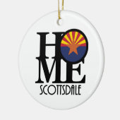 ZUHAUSE Scottsdale Arizona Keramik Ornament (Links)