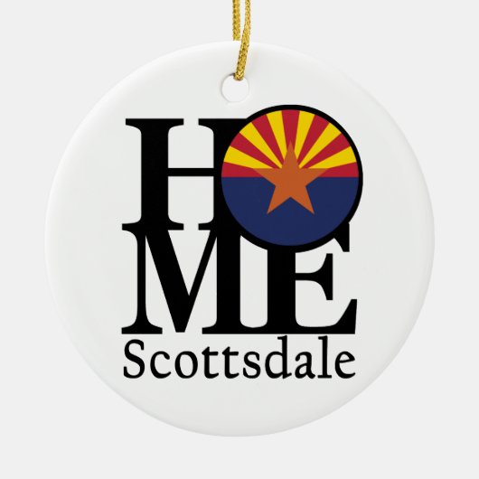ZUHAUSE Scottsdale AZ Keramik Ornament (Vorne)