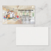 Zuhause Search Illustrations | Eigenschaften Visitenkarte (Vorne/Hinten)