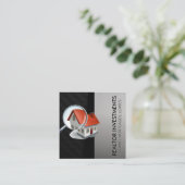 Zuhause Search Magnify | Real Anwesen Quadratische Visitenkarte (Stehend Vorderseite)