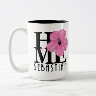 ZUHAUSE Sebastian 11oz Rosa Hibiskus Zweifarbige Tasse