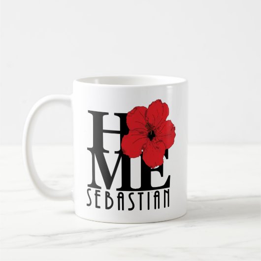 ZUHAUSE Sebastian 11oz Roter Hibiskus Kaffeetasse (Links)