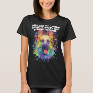 Zuhause Security beim Got des Schäfers Deutscher H T-Shirt