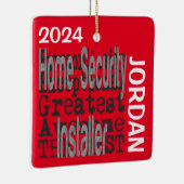 Zuhause Security Installer Extraordinaire CUSTOM Keramikornament (Rechts)