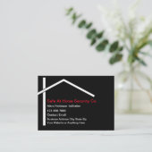 Zuhause Security Services Business Card Visitenkarte (Stehend Vorderseite)
