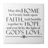 Zuhause-Segen Fliese (Vorderseite)