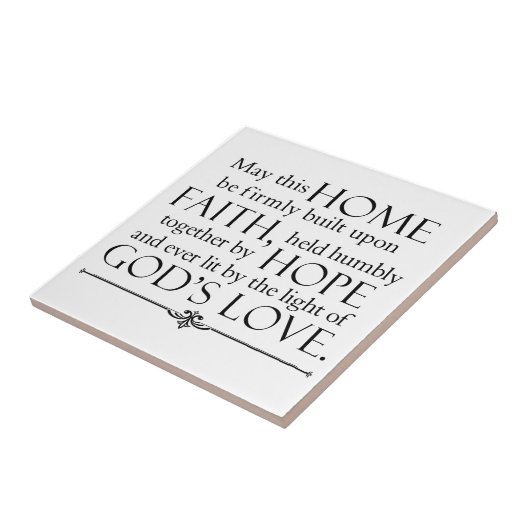 Zuhause-Segen Fliese (Seite)