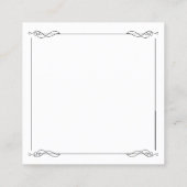 Zuhause Segen in englischer und hebräischer Rose Telefonnummerkarte (Rückseite)