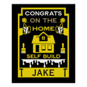 Zuhause Self-Build-Gratulation Poster (Vorderseite)