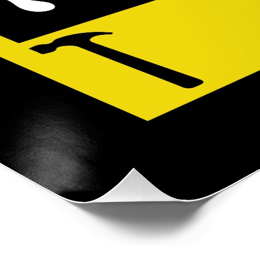 Zuhause Self-Build-Gratulation Poster (Ecke)