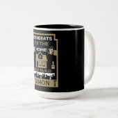 Zuhause Self-Build-Gratulation Zweifarbige Tasse (VorderseiteRechts)