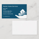 Zuhause Services Business Card Design Visitenkarte (Vorne/Hinten)