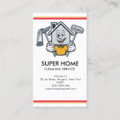 Zuhause Services Business Card für Hausreinigung Visitenkarte (Vorderseite)
