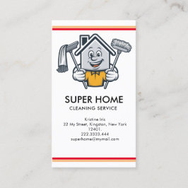 Zuhause Services Business Card für Hausreinigung Visitenkarte