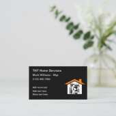 Zuhause Services Business Cards Visitenkarte (Stehend Vorderseite)