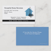 Zuhause Services Business Cards Visitenkarte (Vorne/Hinten)