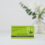 Zuhause Services Business Cards Visitenkarte (Stehend Vorderseite)