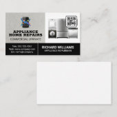 Zuhause-Services für die Gerätereparatur | Qr Code Visitenkarte (Vorne/Hinten)