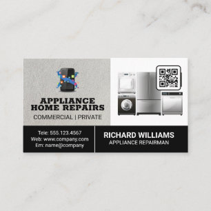 Zuhause-Services für die Gerätereparatur Qr Code Visitenkarte