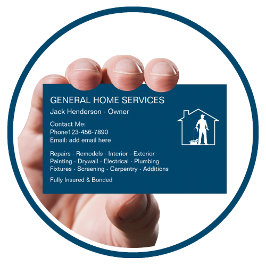 Zuhause Services Handyman Business Card Visitenkarte