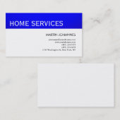 Zuhause-Services Reparaturen verbessern Visitenkar Visitenkarte (Vorne/Hinten)