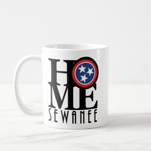 ZUHAUSE Sewanee Tennessee 11oz Kaffeetasse (Links)