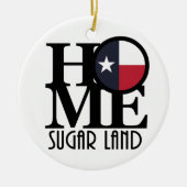 ZUHAUSE Sgar Land Texas Keramik Ornament (Vorne)